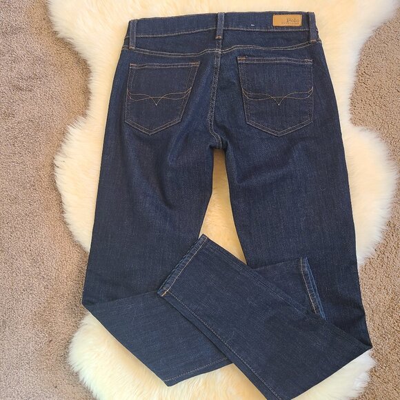 Polo Ralph Lauren The Tompkins Skinny Dark Wash Jeans -NWOT - Picture 7 of 10